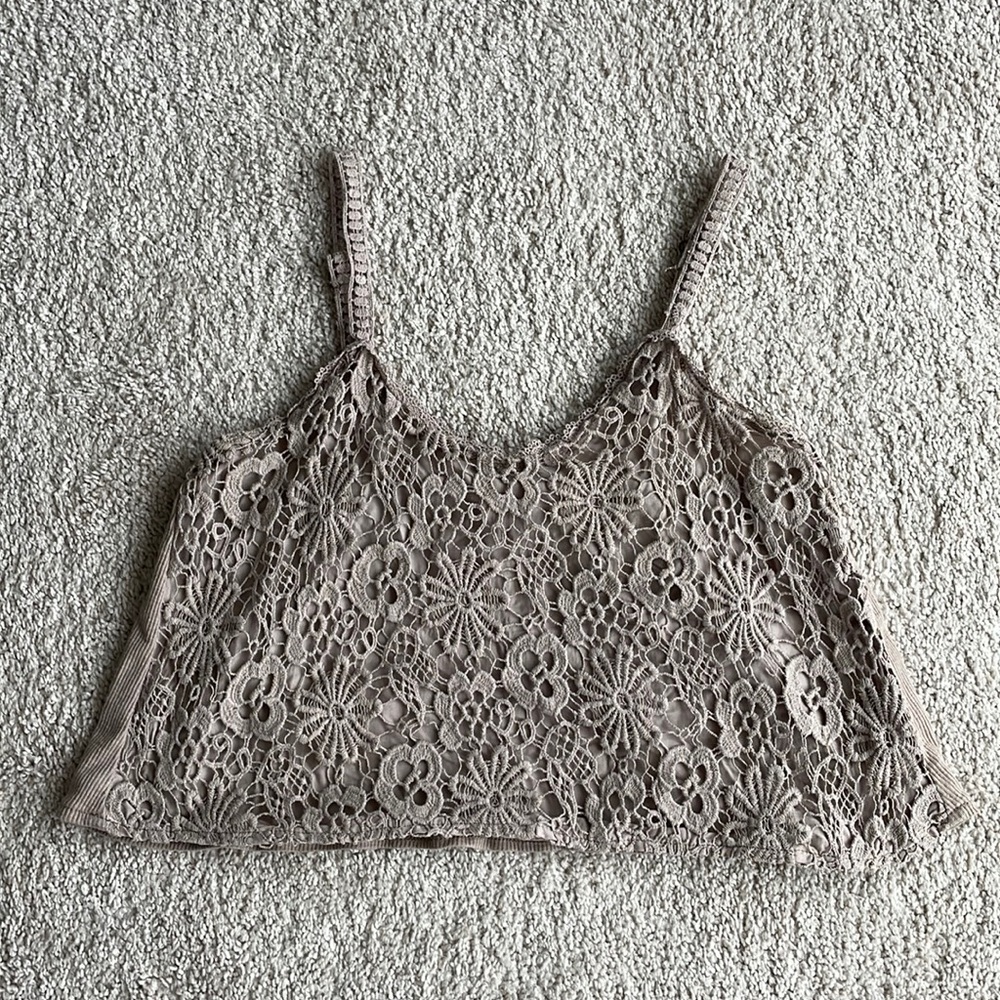 Adorable lace tank top